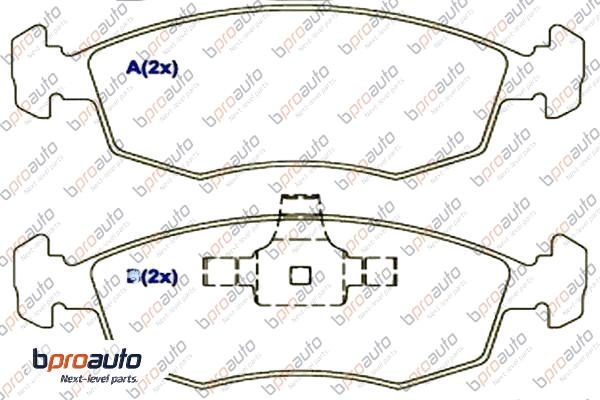 Brake Pad Set, disc brake (1BP30889AA)