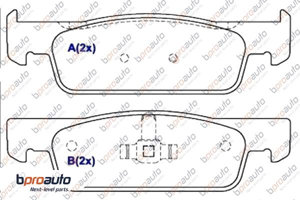 Brake Pad Set, disc brake (1BP31029AA)