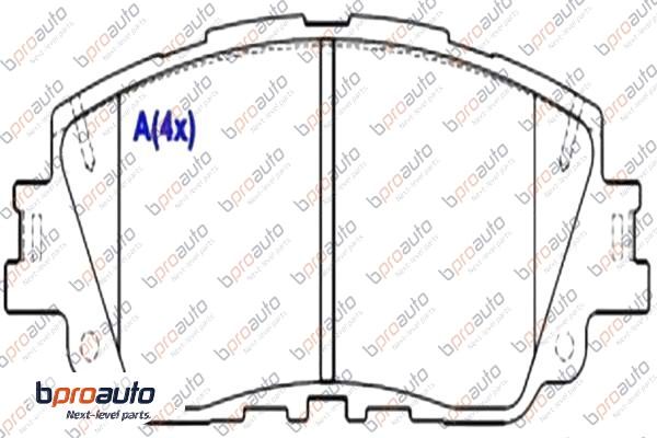 Brake Pad Set, disc brake (1BP31076AA)