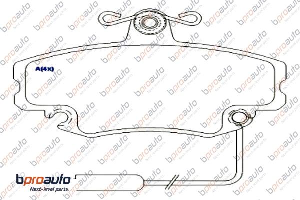 Brake Pad Set, disc brake (1BP30957AA)