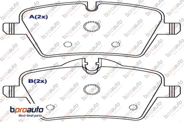 Brake Pad Set, disc brake (1BP30976AA)