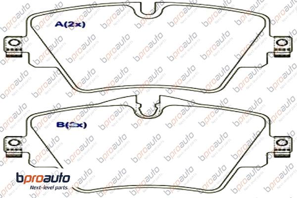 Brake Pad Set, disc brake (1BP30992AA)