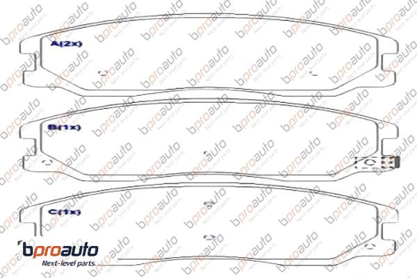 Brake Pad Set, disc brake (1BP30993AA)