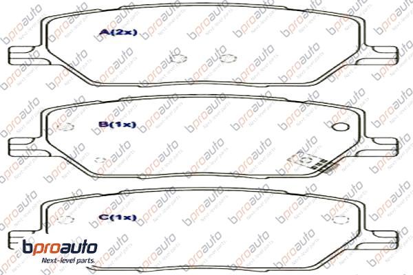 Brake Pad Set, disc brake (1BP31100AA)