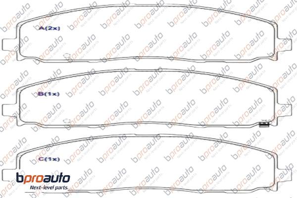 Brake Pad Set, disc brake (1BP31004AA)
