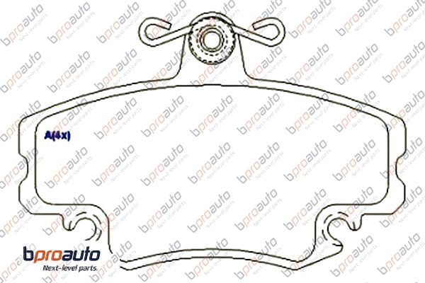 Brake Pad Set, disc brake (1BP30883AA)