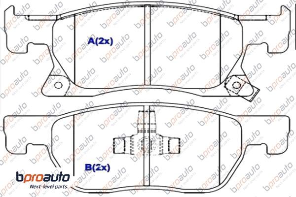 Brake Pad Set, disc brake (1BP31041AA)