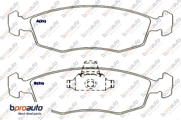 Brake Pad Set, disc brake (1BP30870AA)