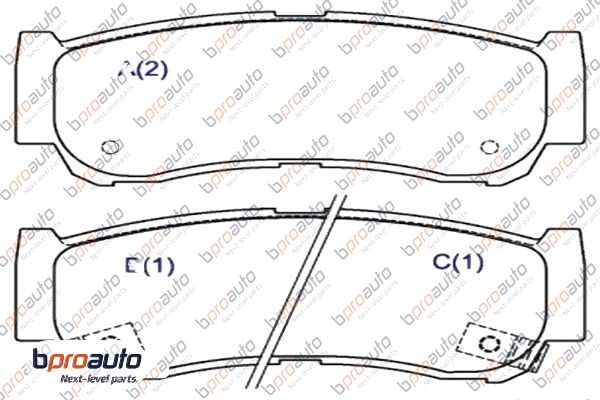 Brake Pad Set, disc brake (1BP31049AA)