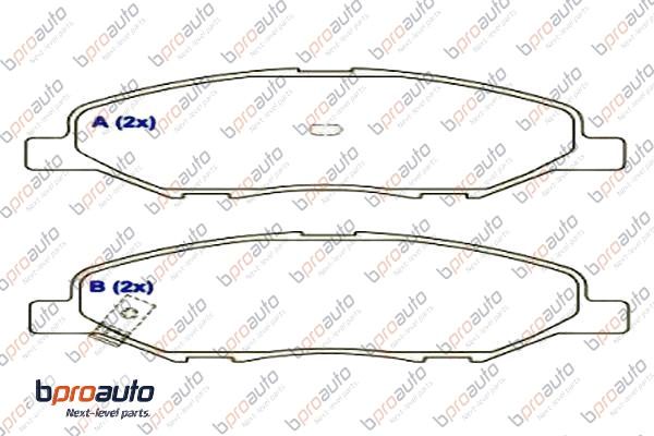Brake Pad Set, disc brake (1BP31045AA)