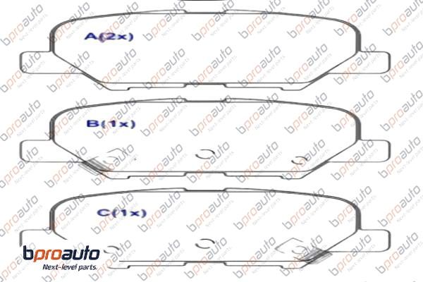 Brake Pad Set, disc brake (1BP31024AA)