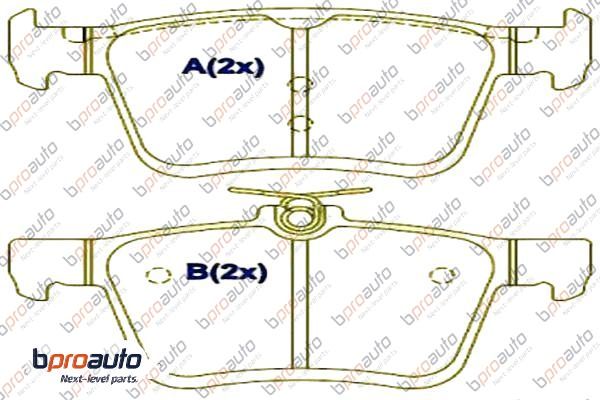 Brake Pad Set, disc brake (1BP30988AA)