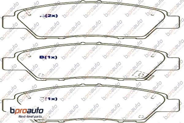 Brake Pad Set, disc brake (1BP31065AA)