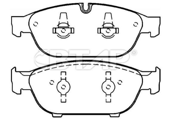 Brake Pad Set, disc brake (BVC206-013)