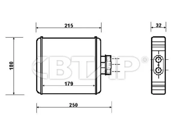 Heat Exchanger, interior heating (BVC814-003)