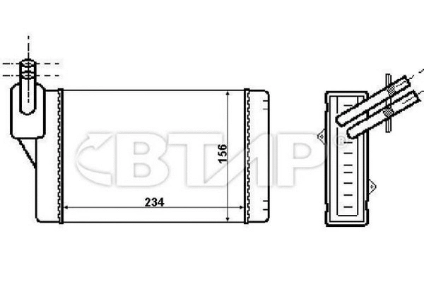 Heat Exchanger, interior heating (BVC814-152)