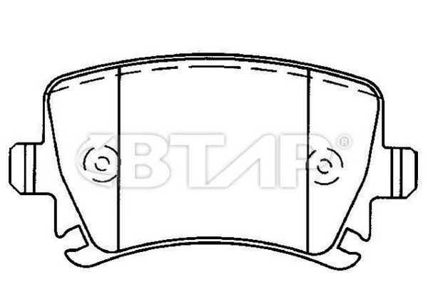 Brake Pad Set, disc brake (BVC206-027)