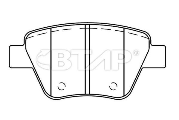 Brake Pad Set, disc brake (BVC206-065)