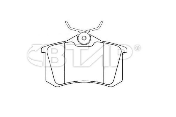 Brake Pad Set, disc brake (BVC206-292)
