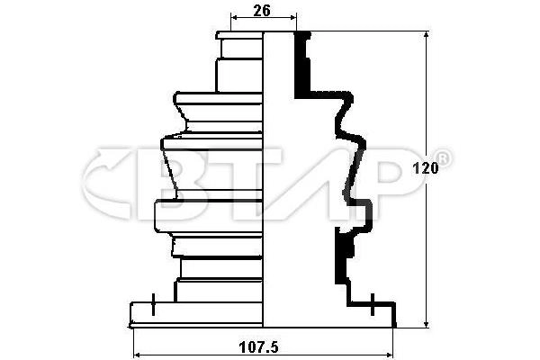 Bellow Kit, drive shaft (BBC502-010)