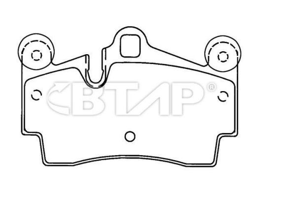 Brake Pad Set, disc brake (BVC206-040)