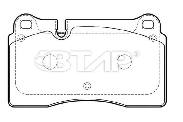 Brake Pad Set, disc brake (BVC206-058)