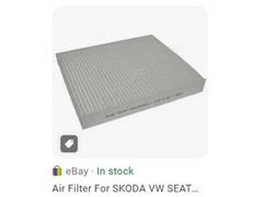 Filter, cabin air (6Q0820367)