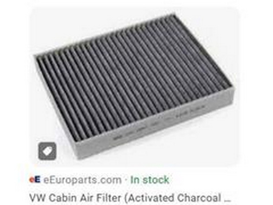 Filter, cabin air (7P0819631)