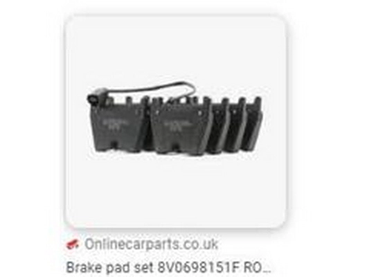 Brake Pad Set, disc brake (8V0698151F)