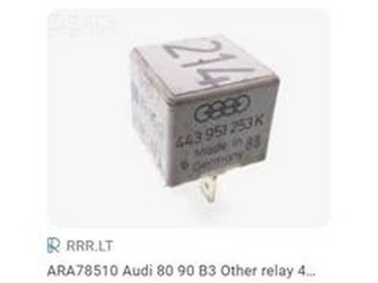 Relay, radiator fan overrun (443951253K)