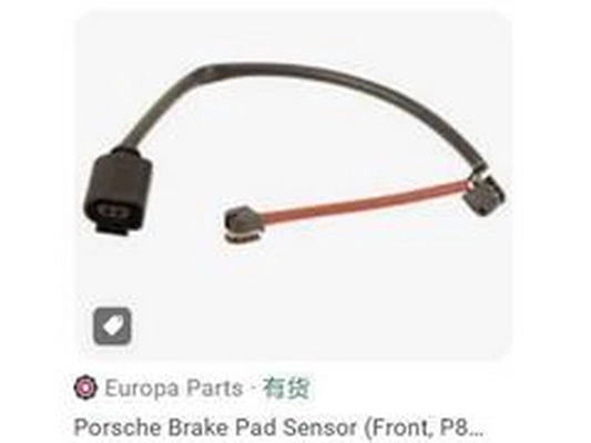 Warning Contact, brake pad wear (high performance brakes) (99160918100)