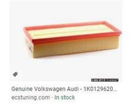 Filter, cabin air (1K0129620D)