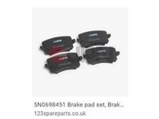 Brake Pad Set, disc brake (5N0 698 451)