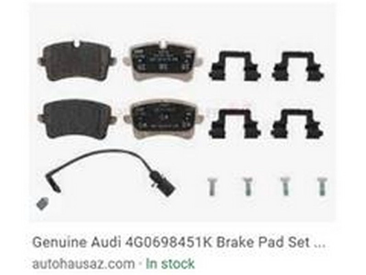 Brake Pad Set, disc brake (4G0698451K)