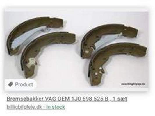 Brake Pad Set, disc brake (1J0 698 525 B)