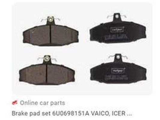 Brake Pad Set, disc brake (6U0698151A)