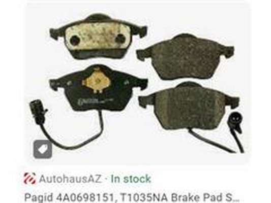 Brake Kit, disc brake (4A0698151)