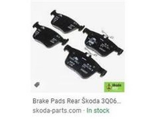 Brake Pad Set, disc brake (3Q0698451M)
