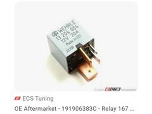 Relay, fuel pump (191906383C)