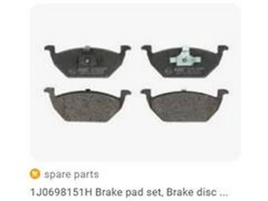Brake Pad Set, disc brake (1J0698151H)