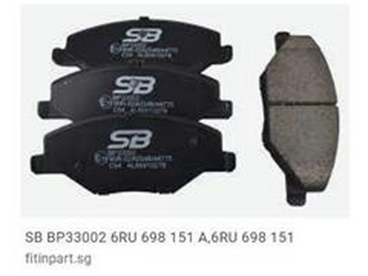 Brake Pad Set, disc brake (6RU 698 151 A)