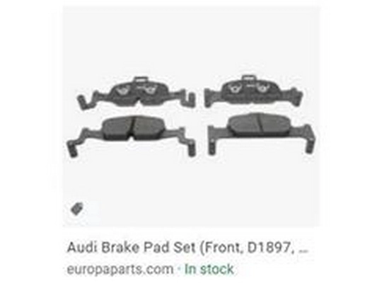 Brake Pad Set, disc brake (8W0698151AD)