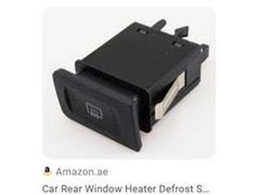 Switch, rear window heating (1J0959621C)