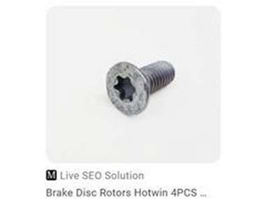 Bolt, brake disc (N10648301)