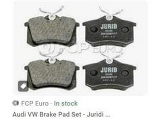 Brake Pad Set, disc brake (4B0698451E)