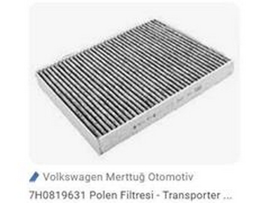Filter, cabin air (7H0819631)
