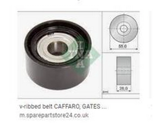 Deflection/Guide Pulley, V-ribbed belt (059903341AG)