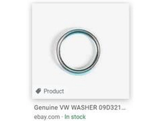 Seal Ring, oil drain plug (09D321181B)