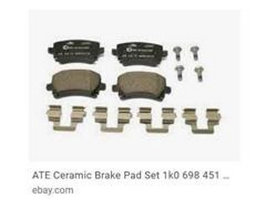 Brake Pad Set, disc brake (1K0 698 451 G)