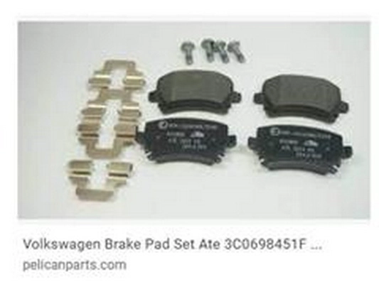 Brake Pad Set, disc brake (3C0 698 451 F)